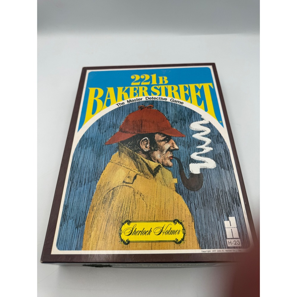 Vintage 1977 221B Baker Street The Master Detective Sherlock Holmes Game H-23